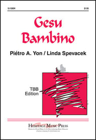 Gesu Bambino TBB choral sheet music cover Thumbnail